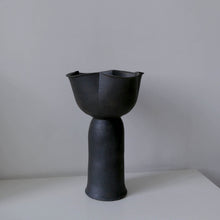 Load image into Gallery viewer, A handmade modern minimalist ceramic lamp by Hong Kong artist Clara, showcased in a local pottery shop. Featuring clean lines and simple design, it complements contemporary home decor. 手工製作的現代簡約陶瓷燈,由香港藝術家Clara設計,線條簡潔,適合現代家居。