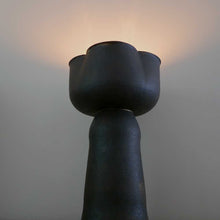 Load image into Gallery viewer, A handmade modern minimalist ceramic lamp by Hong Kong artist Clara, showcased in a local pottery shop. Featuring clean lines and simple design, it complements contemporary home decor. 手工製作的現代簡約陶瓷燈,由香港藝術家Clara設計,線條簡潔,適合現代家居。