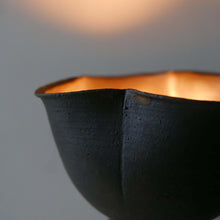 Load image into Gallery viewer, A handmade modern minimalist ceramic lamp by Hong Kong artist Clara, showcased in a local pottery shop. Featuring clean lines and simple design, it complements contemporary home decor. 手工製作的現代簡約陶瓷燈,由香港藝術家Clara設計,線條簡潔,適合現代家居。
