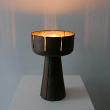 Load image into Gallery viewer, || SOLD ||  KARNAK LOTUS III, Brutalist Iron Copper Ceramics Table Lamp   粗獷銅鐵  陶瓷檯燈